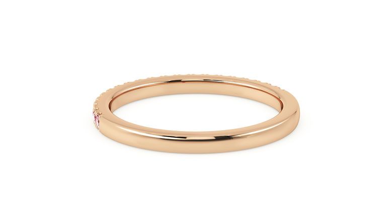 Taylor & Hart Hibiscus Wedding Ring 360 degree image 17
