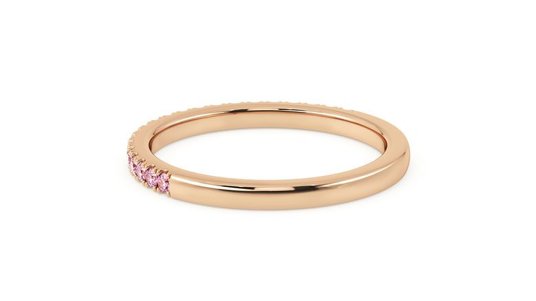 Taylor & Hart Hibiscus Wedding Ring 360 degree image 19