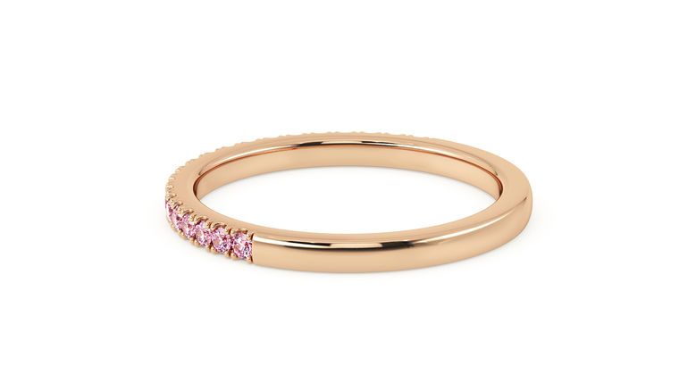 Taylor & Hart Hibiscus Wedding Ring 360 degree image 20