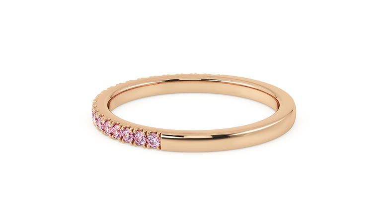 Taylor & Hart Hibiscus Wedding Ring 360 degree image 21
