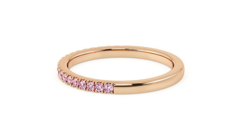 Taylor & Hart Hibiscus Wedding Ring 360 degree image 22