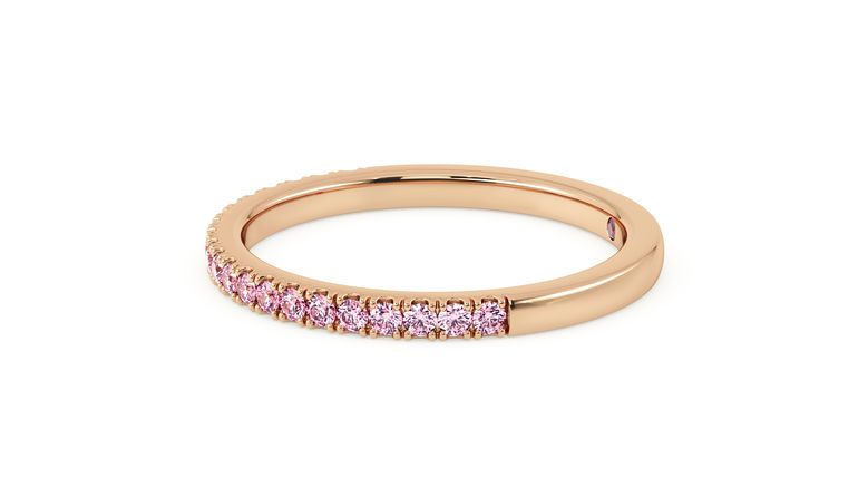 Taylor & Hart Hibiscus Wedding Ring 360 degree image 24