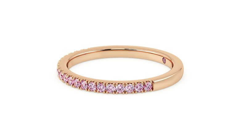 Taylor & Hart Hibiscus Wedding Ring 360 degree image 25