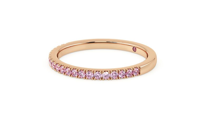 Taylor & Hart Hibiscus Wedding Ring 360 degree image 26