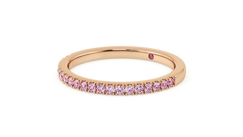 Taylor & Hart Hibiscus Wedding Ring 360 degree image 27