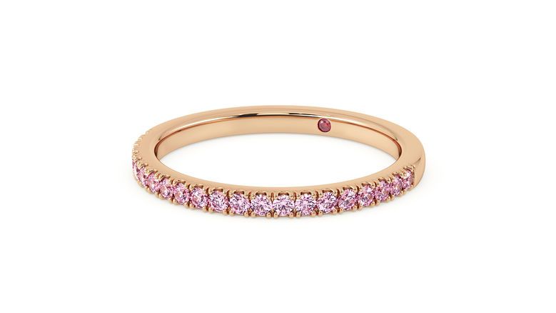 Taylor & Hart Hibiscus Wedding Ring 360 degree image 28