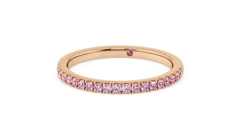 Taylor & Hart Hibiscus Wedding Ring 360 degree image 29