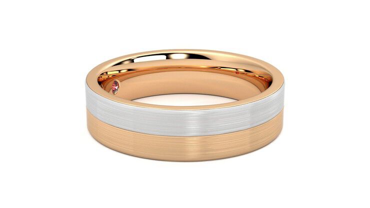 Taylor & Hart Hickory Wedding Ring 360 degree image 8