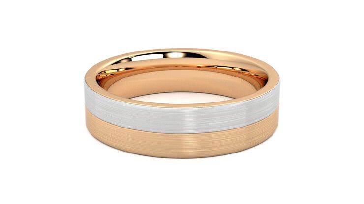 Taylor & Hart Hickory Wedding Ring 360 degree image 13