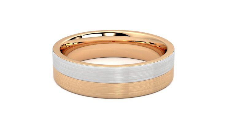 Taylor & Hart Hickory Wedding Ring 360 degree image 15