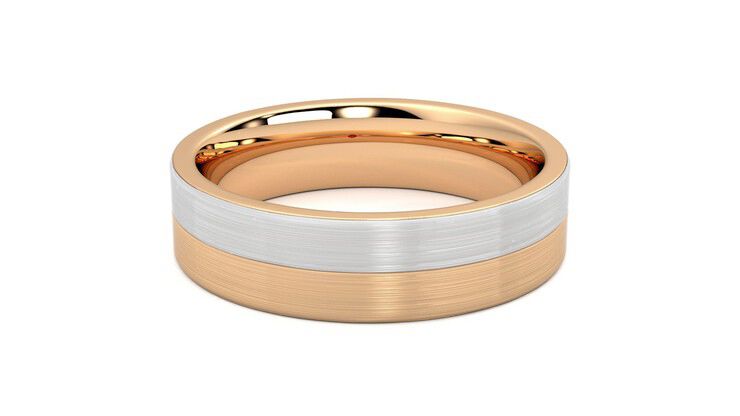 Taylor & Hart Hickory Wedding Ring 360 degree image 16