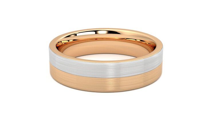 Taylor & Hart Hickory Wedding Ring 360 degree image 17