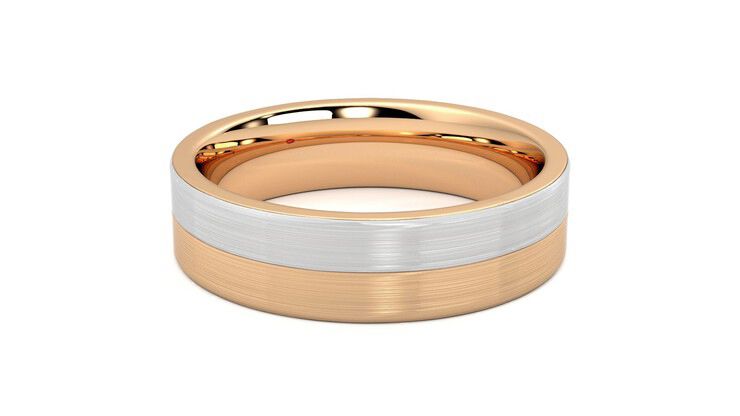 Taylor & Hart Hickory Wedding Ring 360 degree image 20