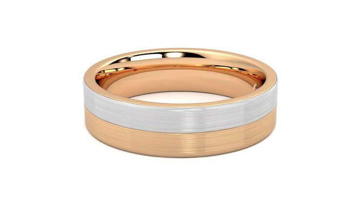 Taylor & Hart Hickory Wedding Ring 360 degree image 21