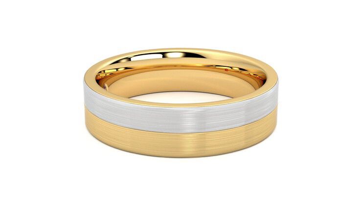 Taylor & Hart Hickory Wedding Ring 360 degree image 9