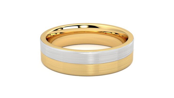 Taylor & Hart Hickory Wedding Ring 360 degree image 10
