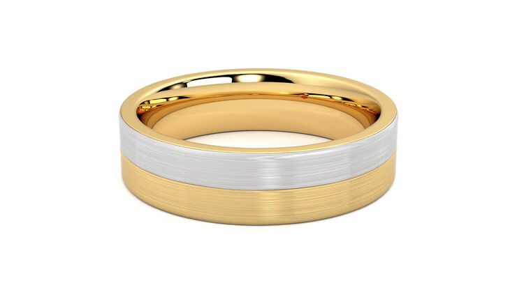 Taylor & Hart Hickory Wedding Ring 360 degree image 11