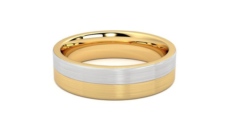Taylor & Hart Hickory Wedding Ring 360 degree image 12