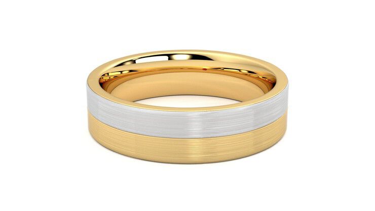 Taylor & Hart Hickory Wedding Ring 360 degree image 13
