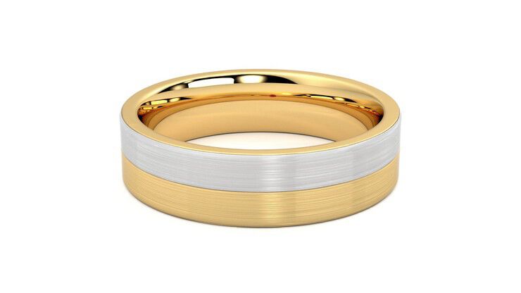 Taylor & Hart Hickory Wedding Ring 360 degree image 14