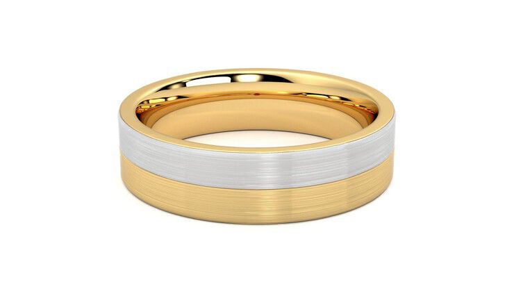 Taylor & Hart Hickory Wedding Ring 360 degree image 15
