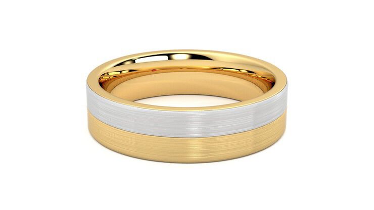 Taylor & Hart Hickory Wedding Ring 360 degree image 19