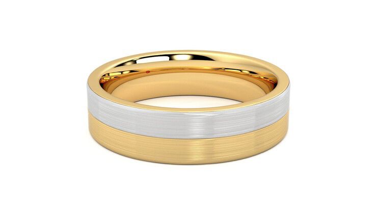 Taylor & Hart Hickory Wedding Ring 360 degree image 20