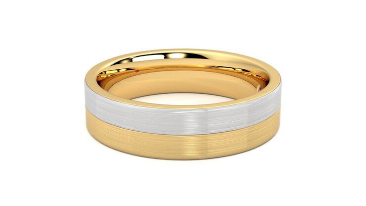 Taylor & Hart Hickory Wedding Ring 360 degree image 21