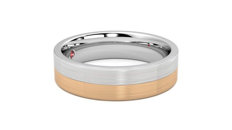 Taylor & Hart Hickory Wedding Ring 360 degree image 8