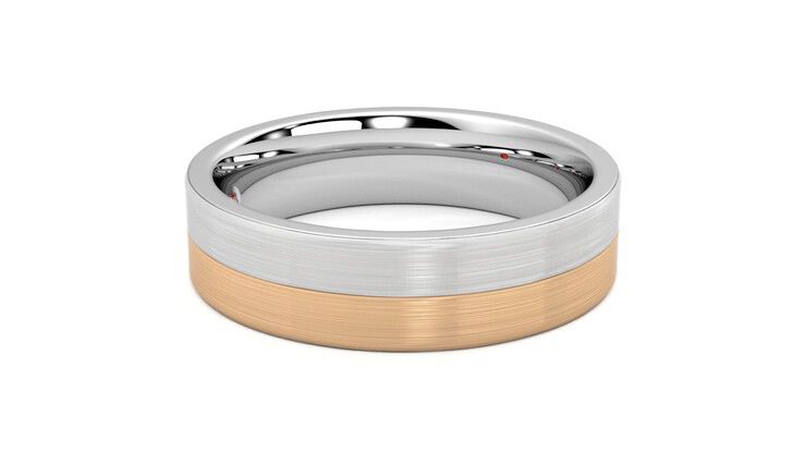 Taylor & Hart Hickory Wedding Ring 360 degree image 9