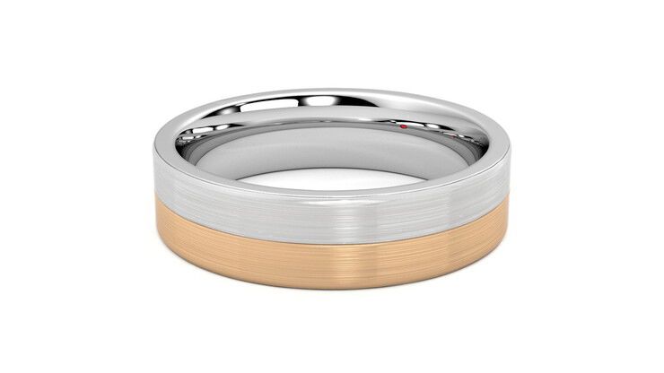 Taylor & Hart Hickory Wedding Ring 360 degree image 10