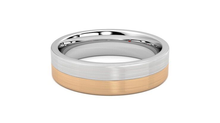 Taylor & Hart Hickory Wedding Ring 360 degree image 11