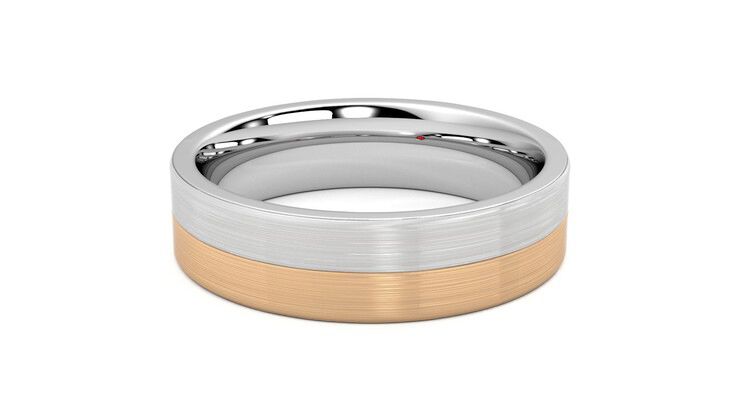 Taylor & Hart Hickory Wedding Ring 360 degree image 12