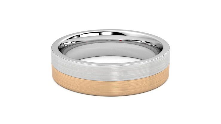 Taylor & Hart Hickory Wedding Ring 360 degree image 13
