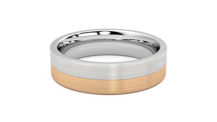 Taylor & Hart Hickory Wedding Ring 360 degree image 14