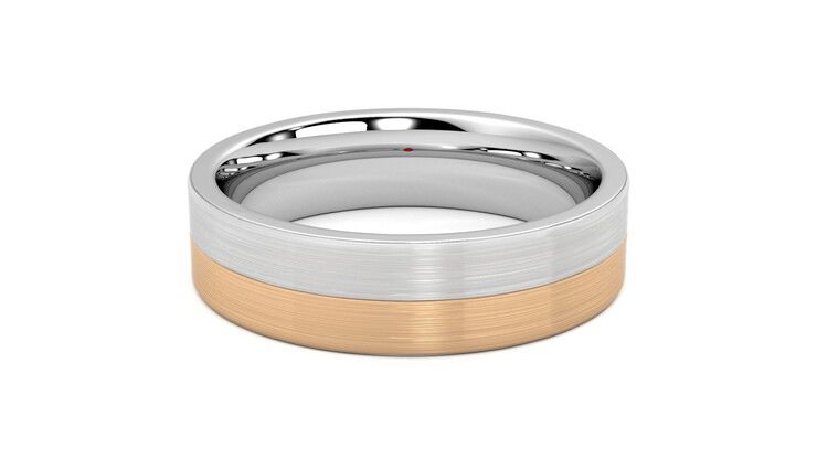 Taylor & Hart Hickory Wedding Ring 360 degree image 15