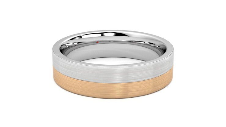 Taylor & Hart Hickory Wedding Ring 360 degree image 18