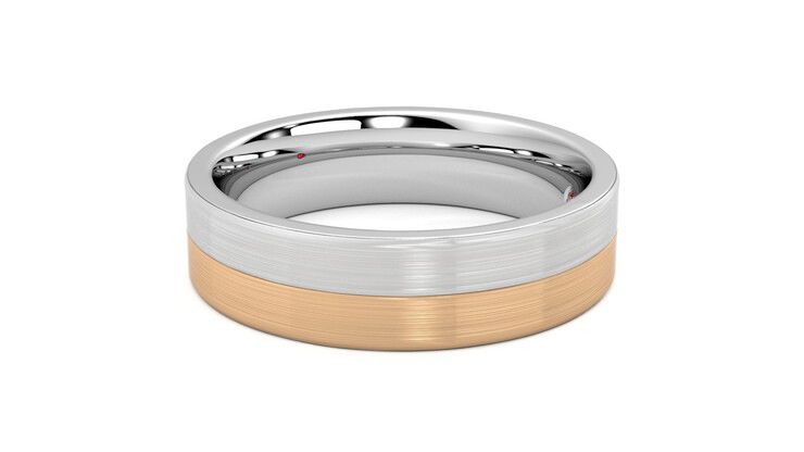 Taylor & Hart Hickory Wedding Ring 360 degree image 21