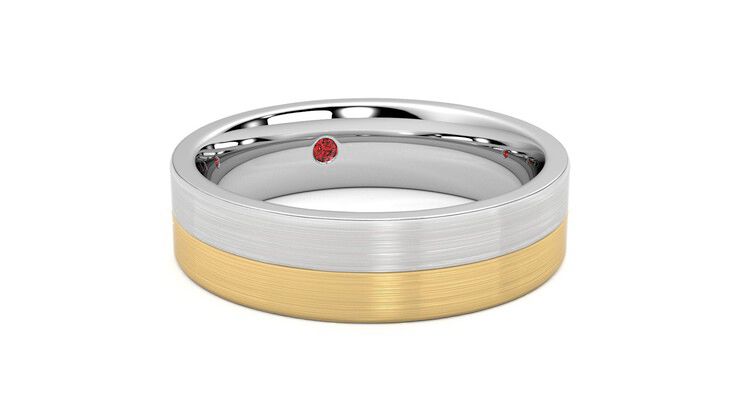 Taylor & Hart Hickory Wedding Ring 360 degree image 4