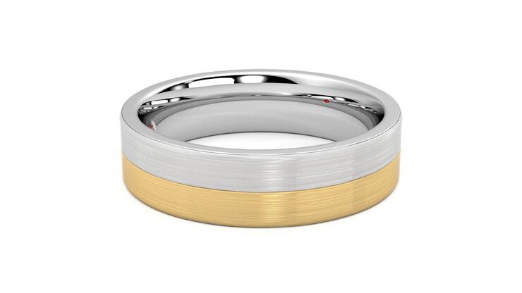 Taylor & Hart Hickory Wedding Ring 360 degree image 9