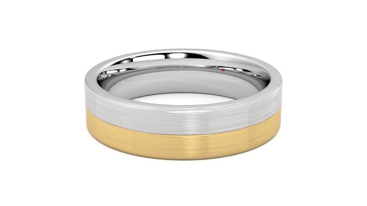 Taylor & Hart Hickory Wedding Ring 360 degree image 10