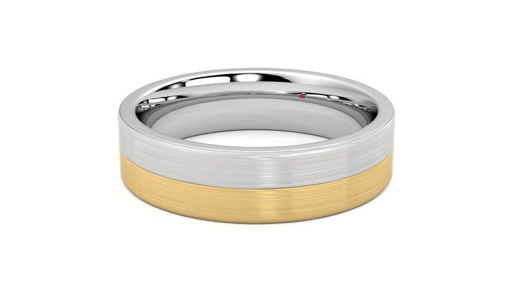 Taylor & Hart Hickory Wedding Ring 360 degree image 11