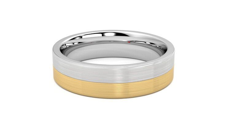 Taylor & Hart Hickory Wedding Ring 360 degree image 12