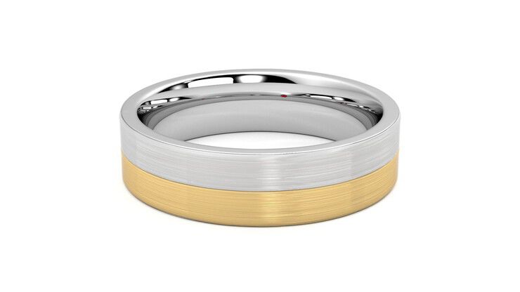 Taylor & Hart Hickory Wedding Ring 360 degree image 13