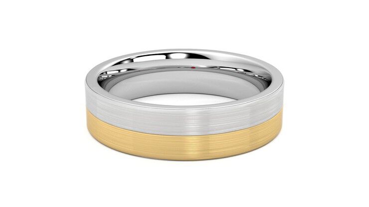 Taylor & Hart Hickory Wedding Ring 360 degree image 14