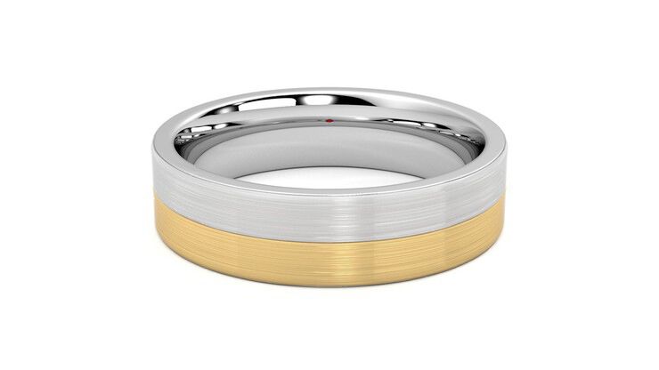 Taylor & Hart Hickory Wedding Ring 360 degree image 15