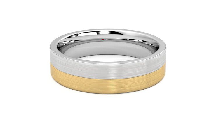 Taylor & Hart Hickory Wedding Ring 360 degree image 16