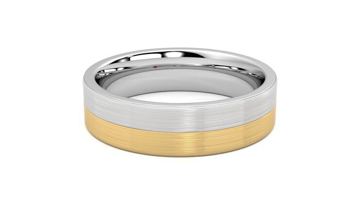 Taylor & Hart Hickory Wedding Ring 360 degree image 18