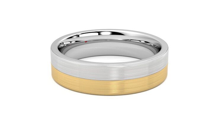Taylor & Hart Hickory Wedding Ring 360 degree image 20