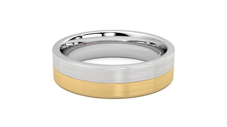 Taylor & Hart Hickory Wedding Ring 360 degree image 21